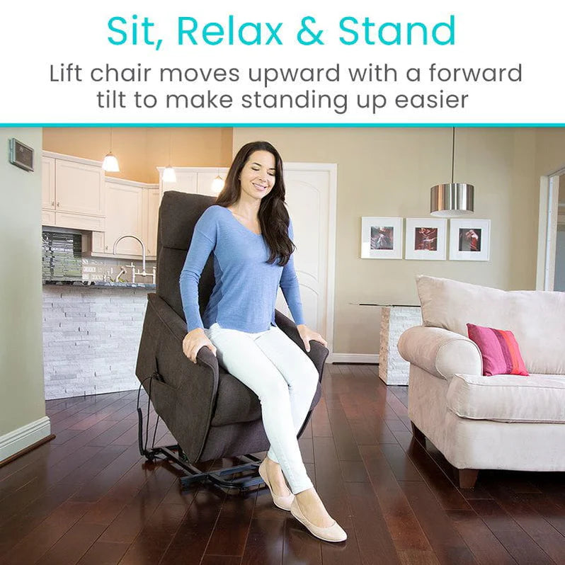 Vive Health Large Powered Lift Chair LVA2017LGBRNV2