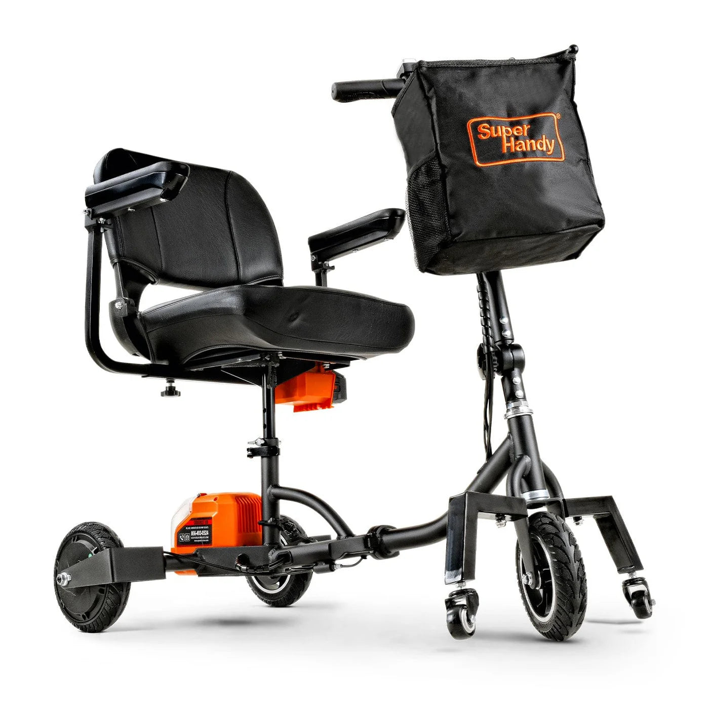 SuperHandy Passport Plus Foldable 3-Wheel Mobility Scooter + Extra Battery GUT140