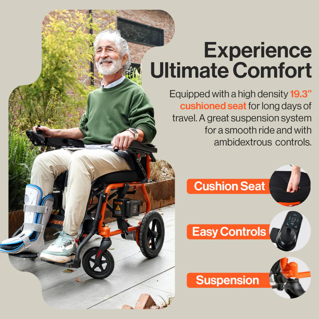 SuperHandy GoRide 2 Electric Wheelchair + Extra Battery GUT166