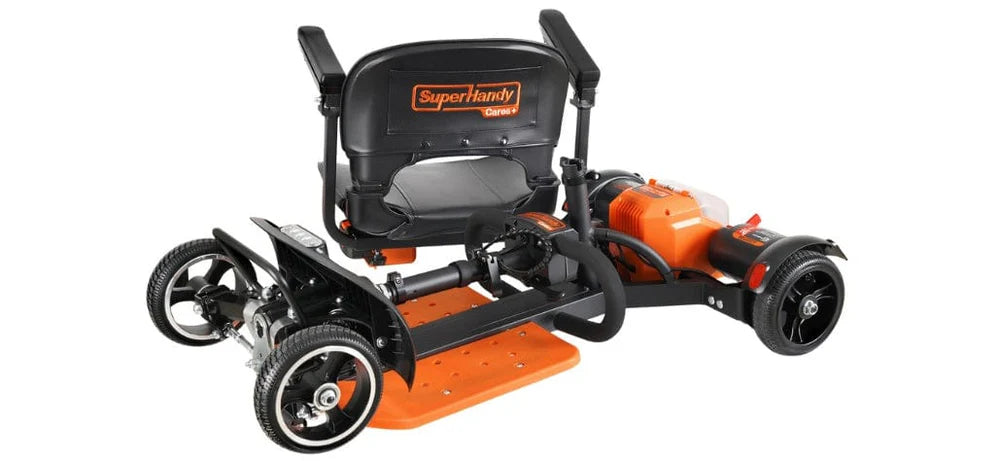 SuperHandy Passport Prime Foldable 4-Wheel Mobility Scooter + Extra Battery GUT177