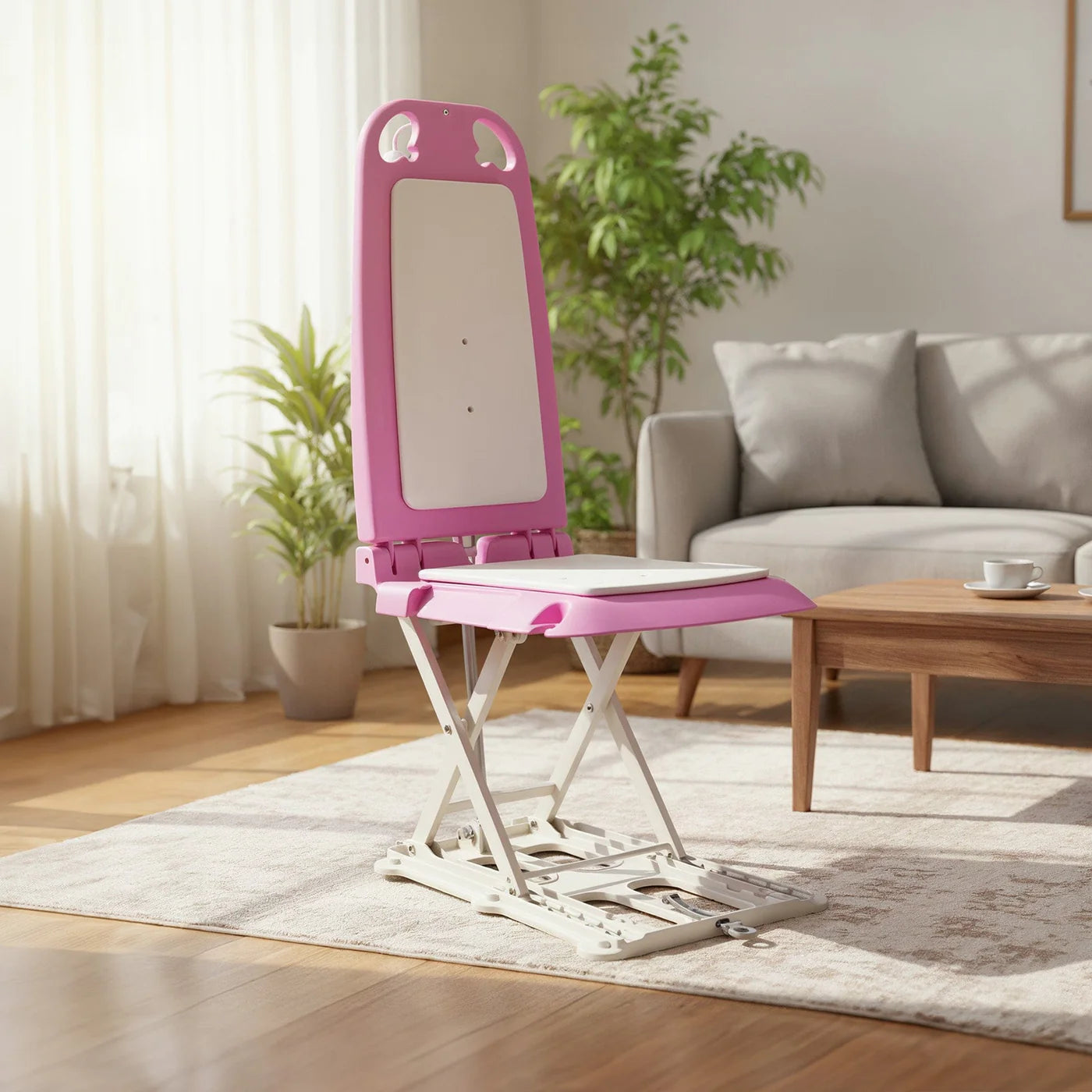 SuperHandy GoRise LT Portable Lightweight Floor Lift + EVA Cushions GUT195|GUT197