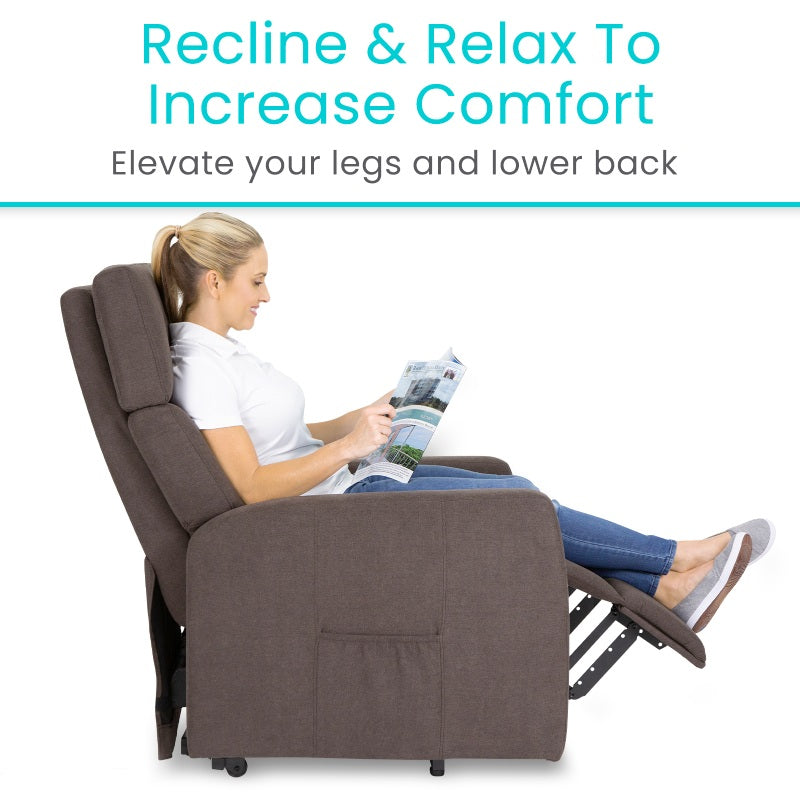 Vive Health Large Powered Lift Chair LVA2017LGBRNV2