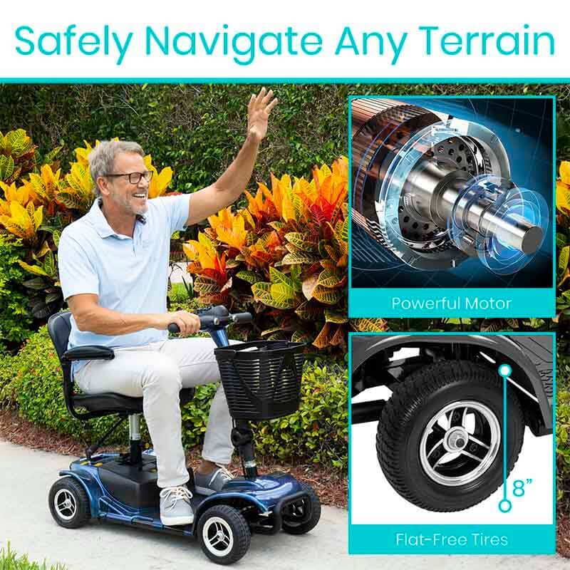 Vive Health 4-Wheel Electric Mobility Scooter MOB1027|MOB1095