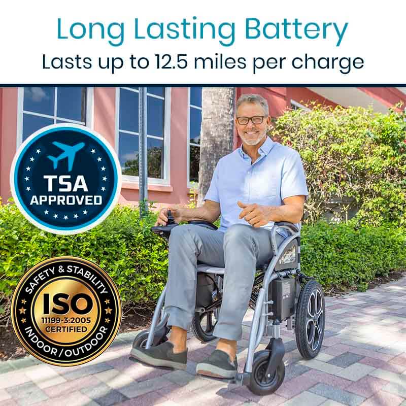 Vive Health Compact Folding Electric Wheelchair MOB1029S