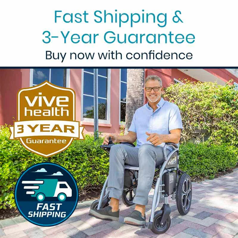 Vive Health Compact Folding Electric Wheelchair MOB1029S