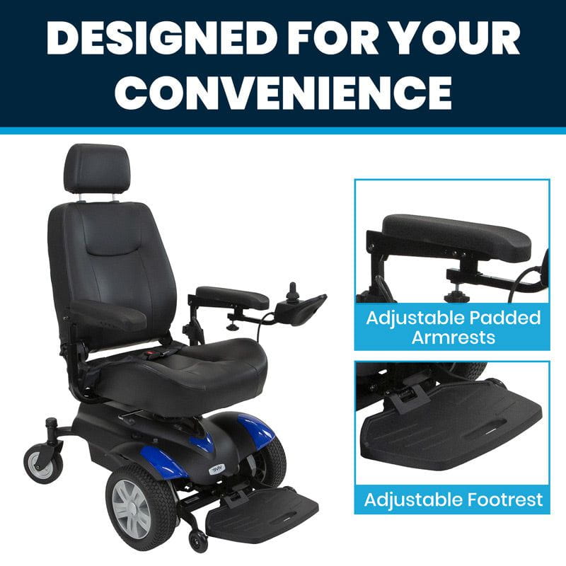Vive Health Model V Electric Wheelchair MOB1054BLU