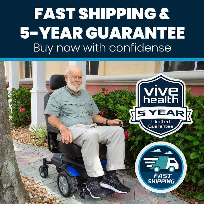 Vive Health Model V Electric Wheelchair MOB1054BLU