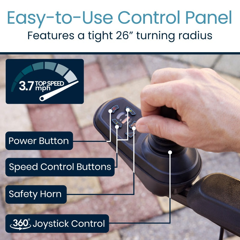 Vive Health Model C Electric Wheelchair MOB1094BLU