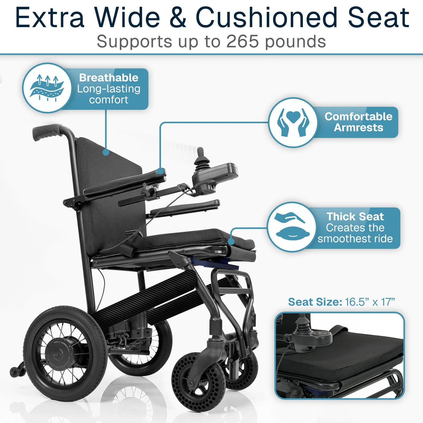 Vive Health Carbon Crossover Power Wheelchair MOB1123