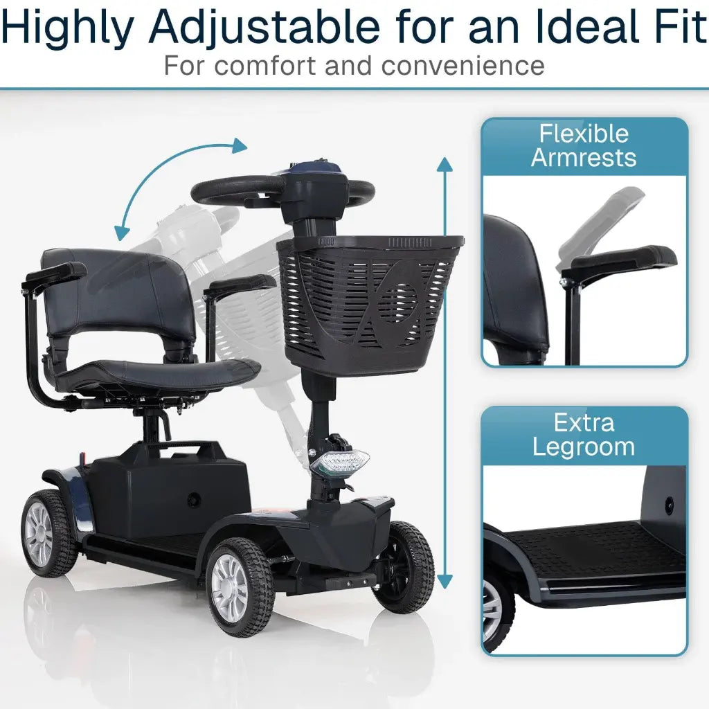 Vive Health Neptune Mobility Scooter MOB1126MBL