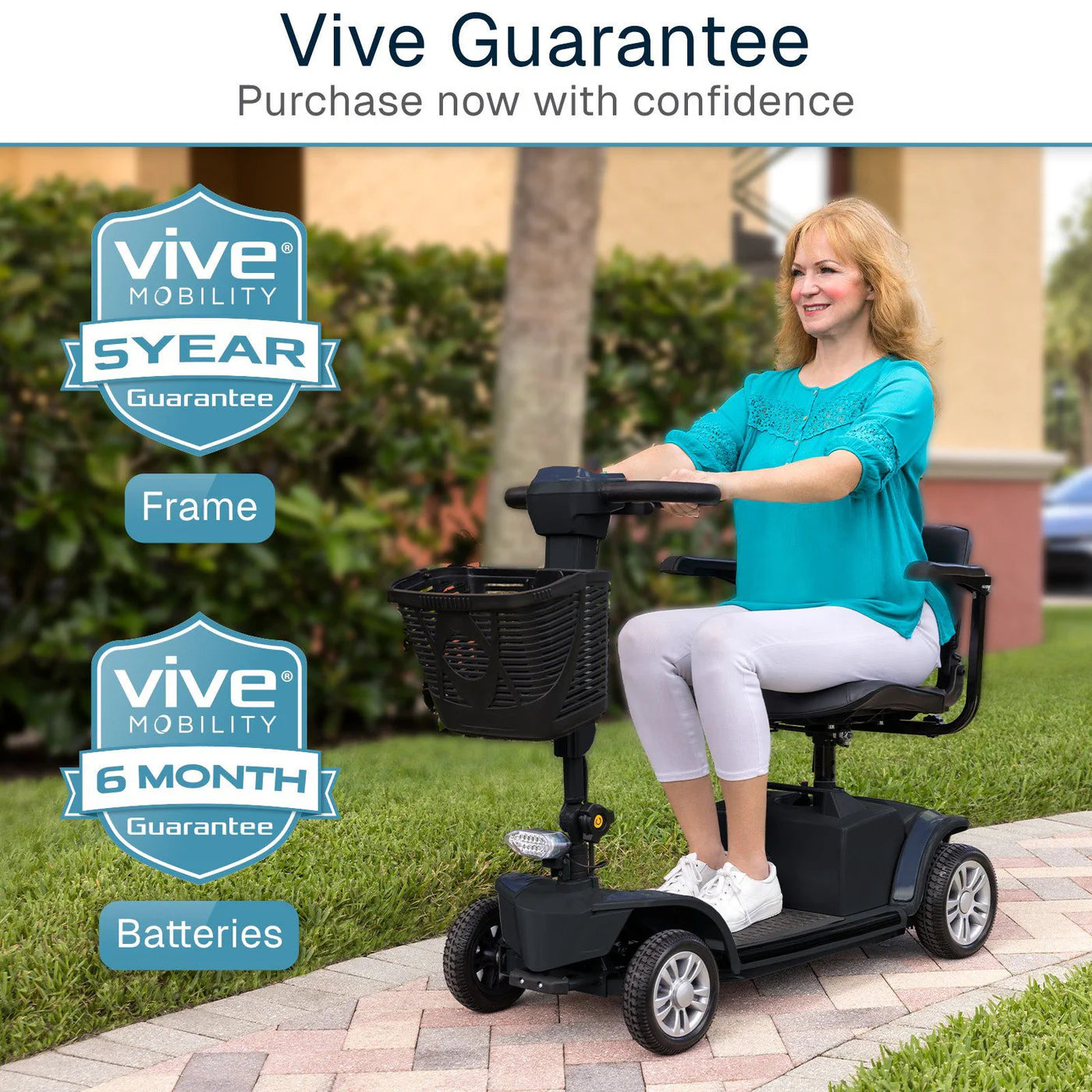 Vive Health Neptune Mobility Scooter MOB1126MBL