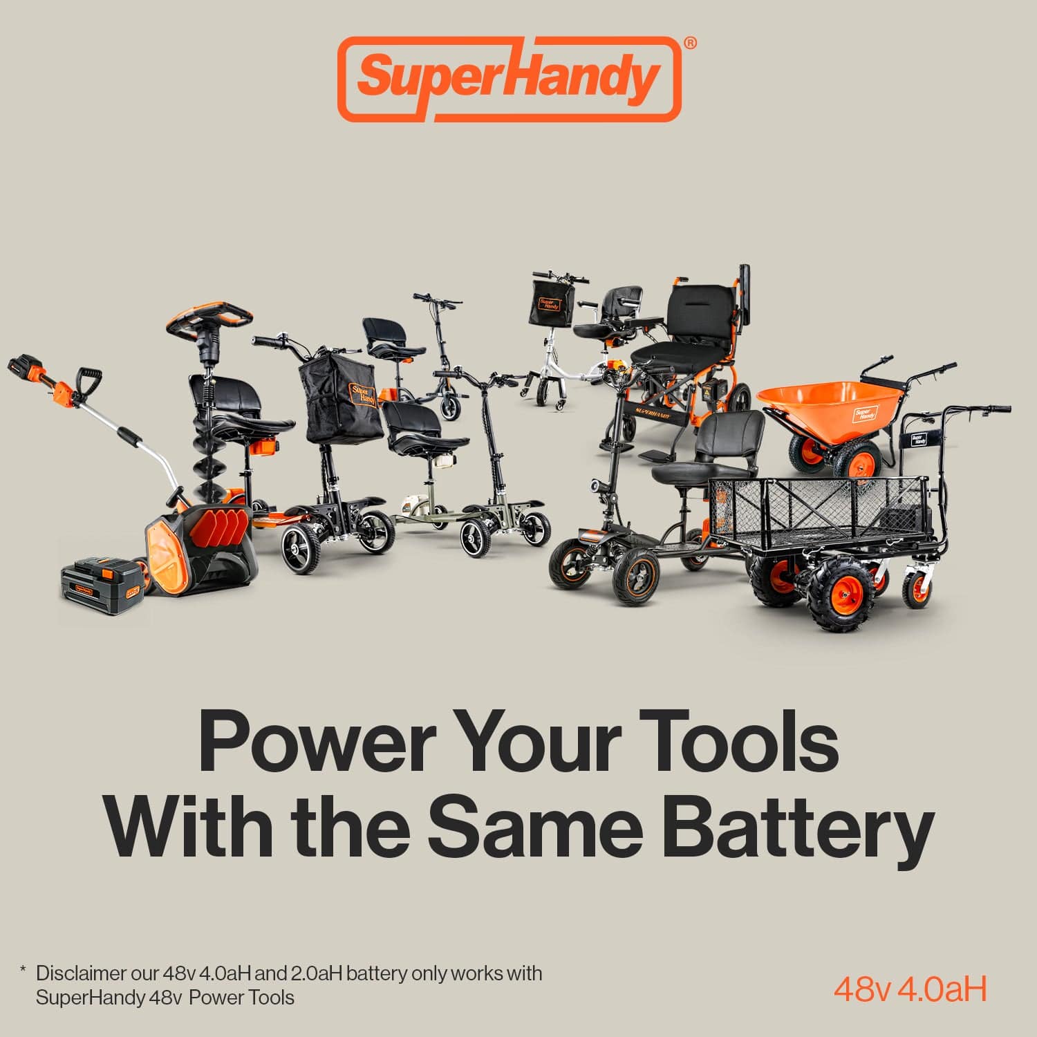 SuperHandy 48V 4Ah Lithium Ion Battery GUT138