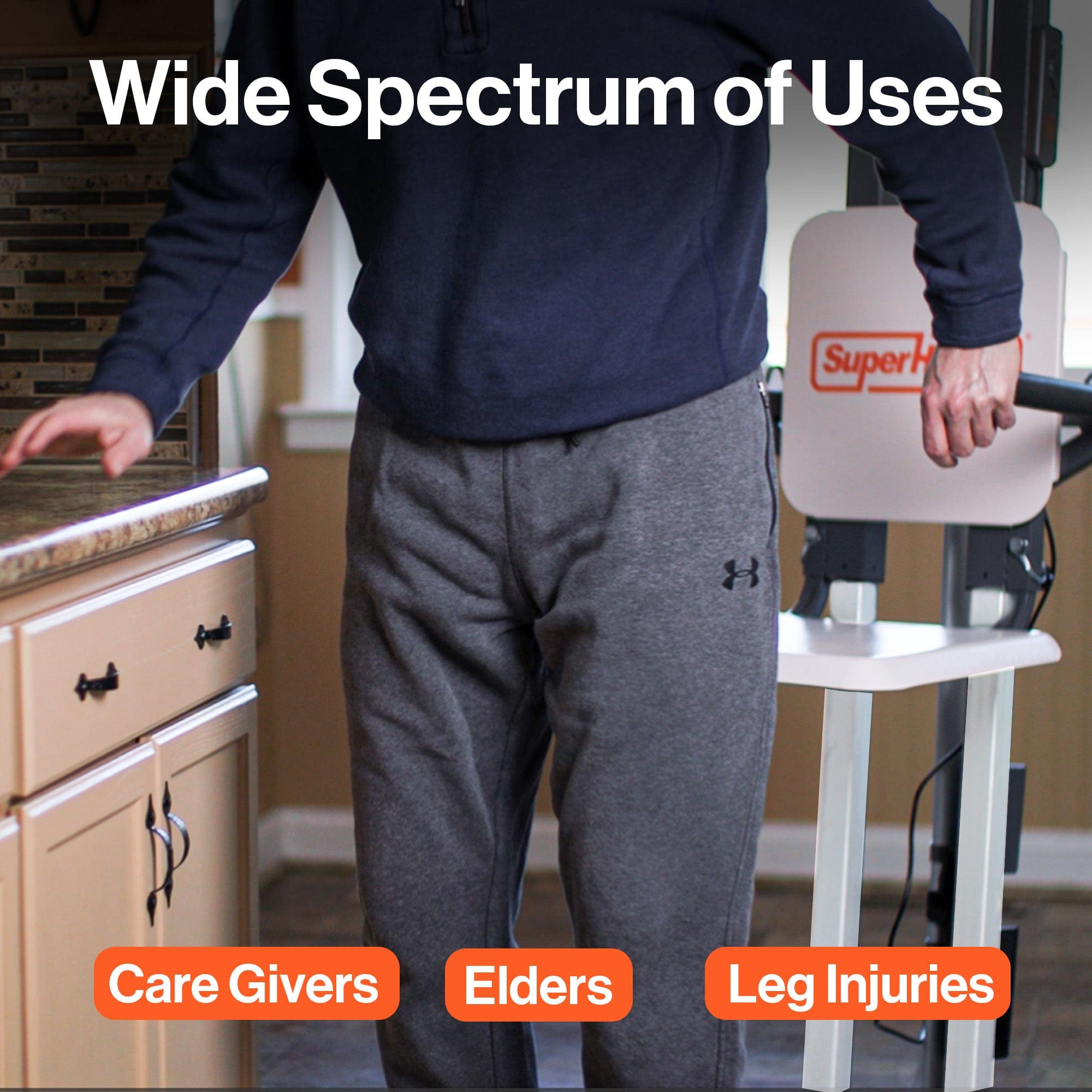 SuperHandy GoRise FS Electric Floor to Standing Assistant Lift GUT168