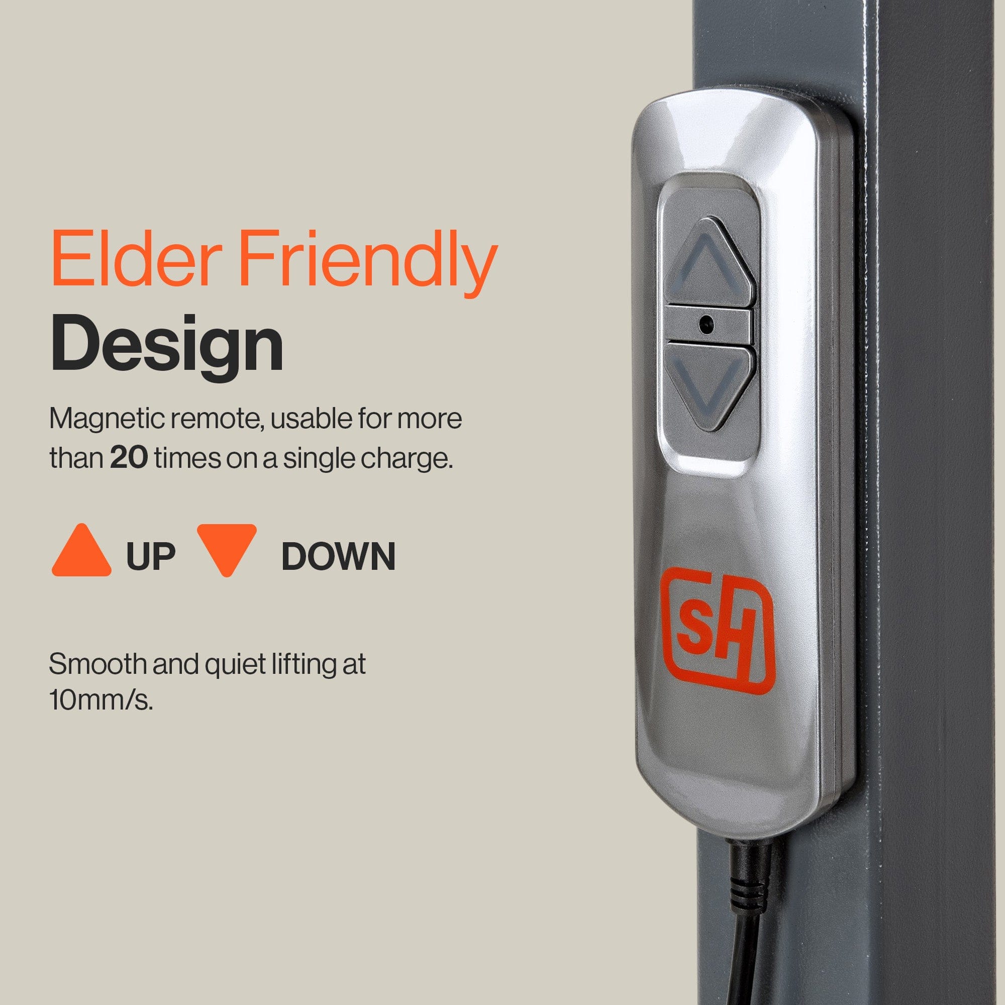 SuperHandy GoRise TX Portable Floor to Stand Transfer Lift GUT169