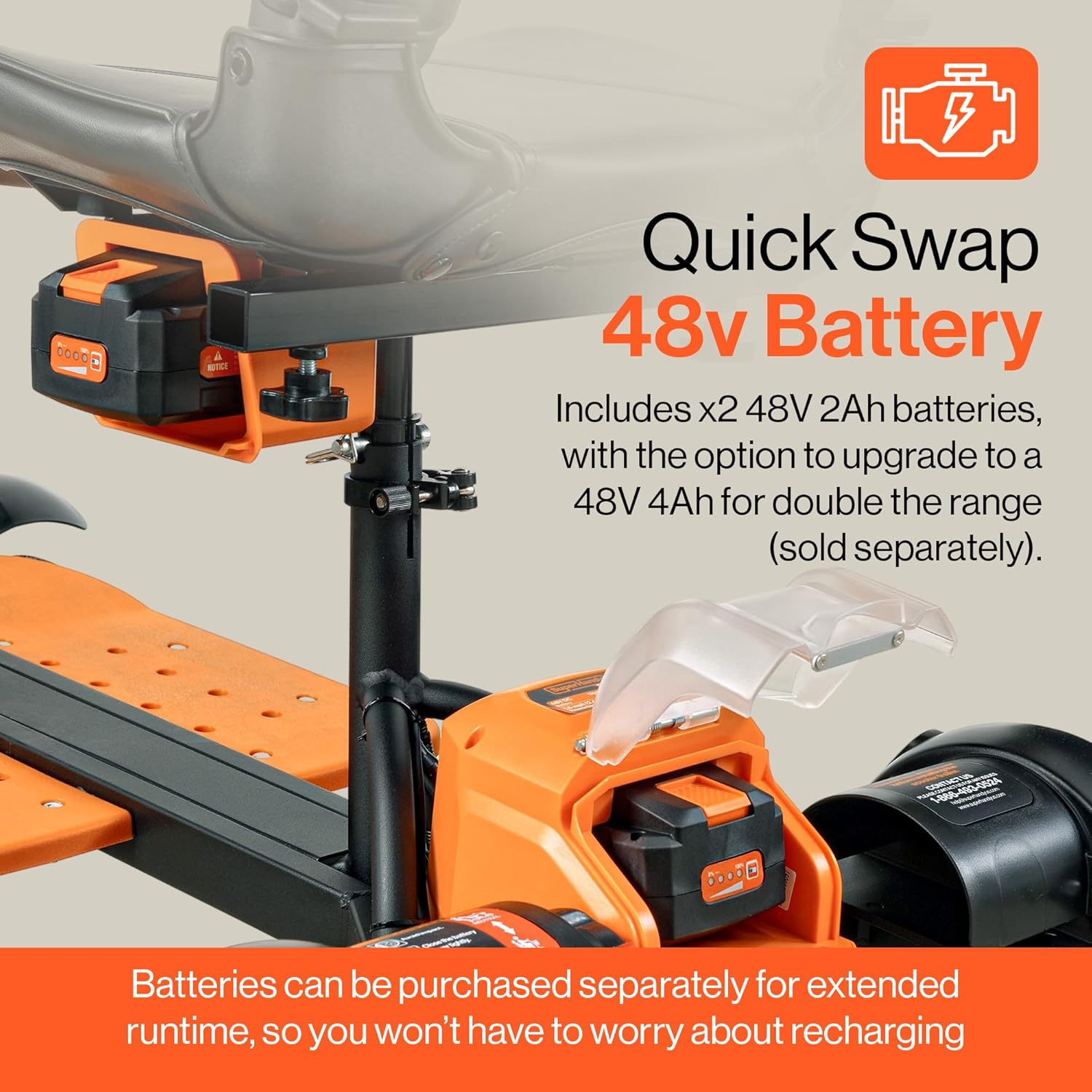 SuperHandy Passport Prime Foldable 4-Wheel Mobility Scooter + Extra Battery GUT177