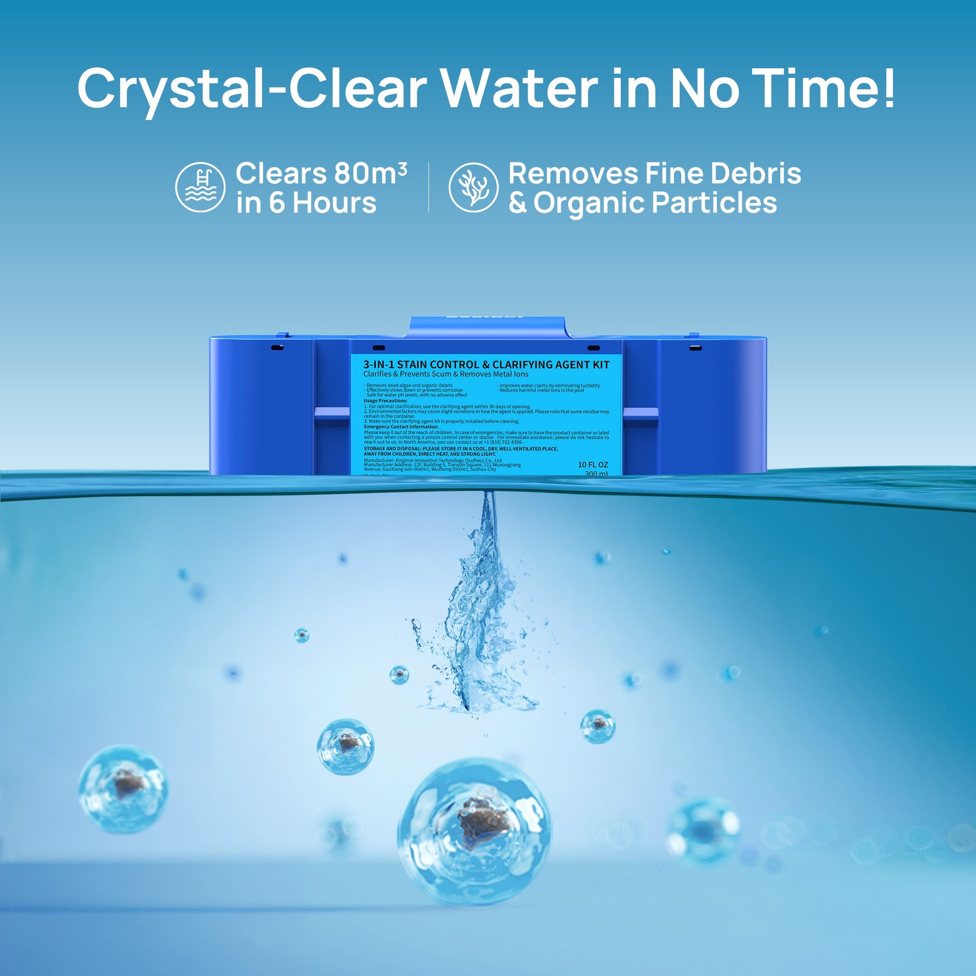 Beatbot AquaRefine Kit- 3-in-1 Clarifier RCAF01-GNG2