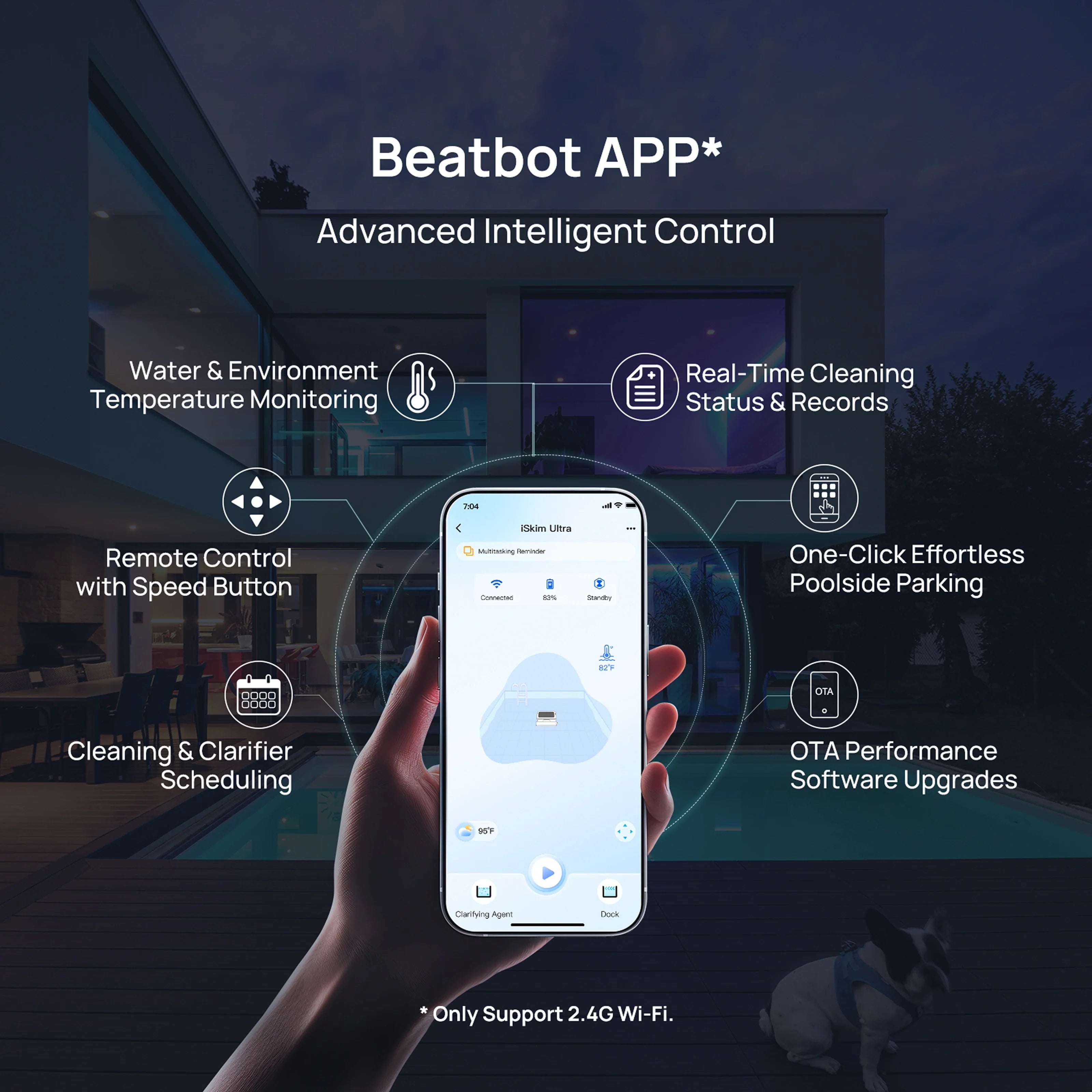 Beatbot iSkim Ultra Robotic Pool Skimmer PRCSSF01-NA-A