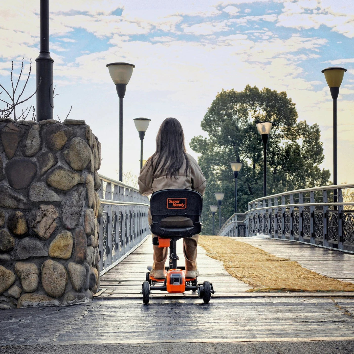 SuperHandy Passport Pro Foldable 4-Wheel Mobility Scooter + Extra Battery GUT164|GUT165