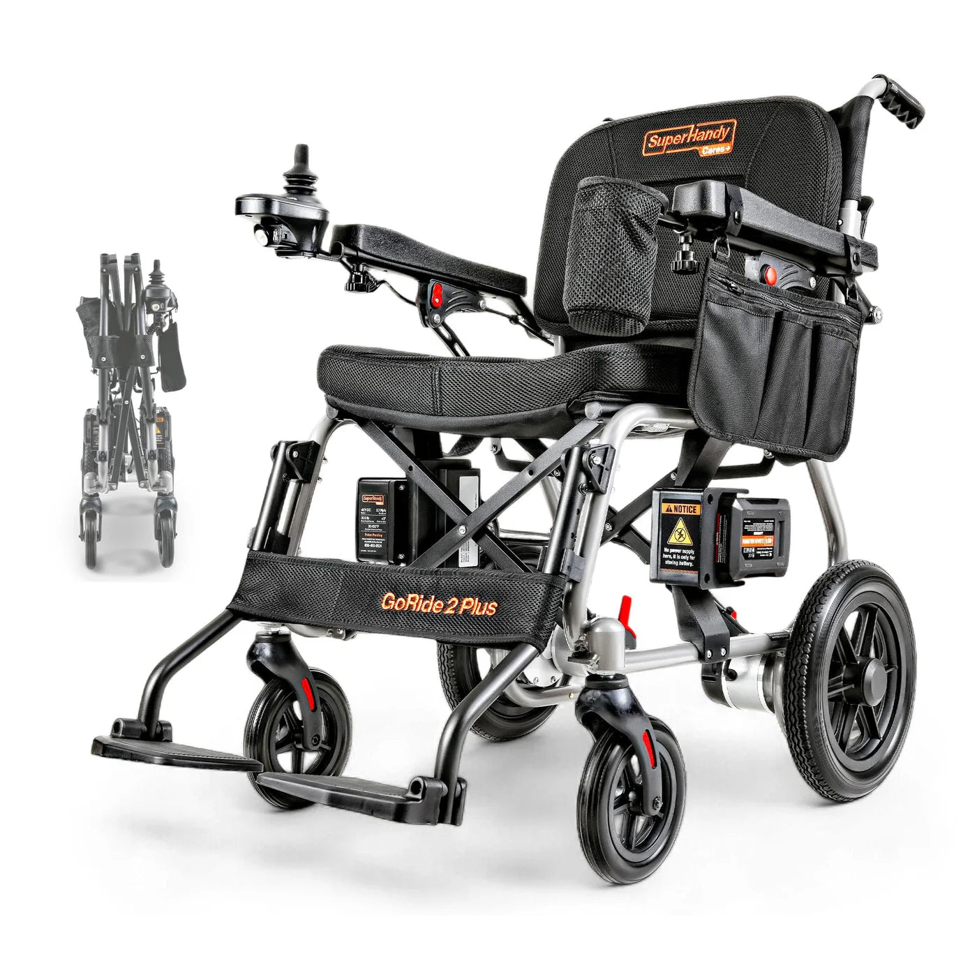SuperHandy GoRide 2 Plus Electric Wheelchair + Extra Battery GUT188