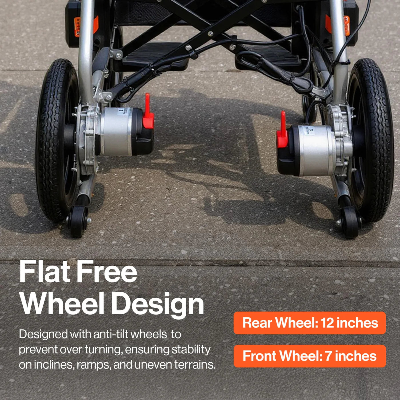 SuperHandy GoRide 2 Plus Electric Wheelchair + Extra Battery GUT188