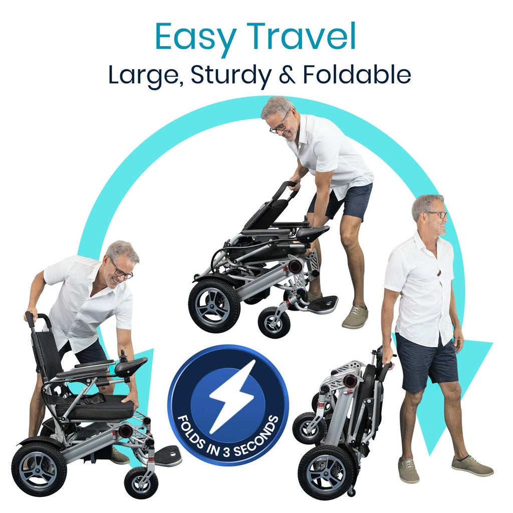 Vive Health Folding Electric Wheelchair MOB1029L