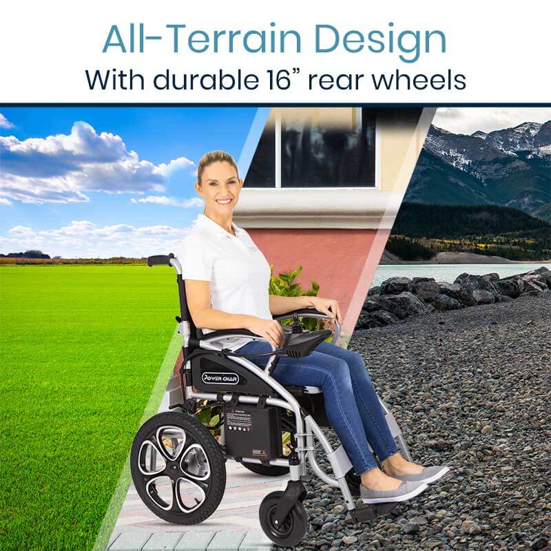 Vive Health Compact Folding Electric Wheelchair MOB1029S