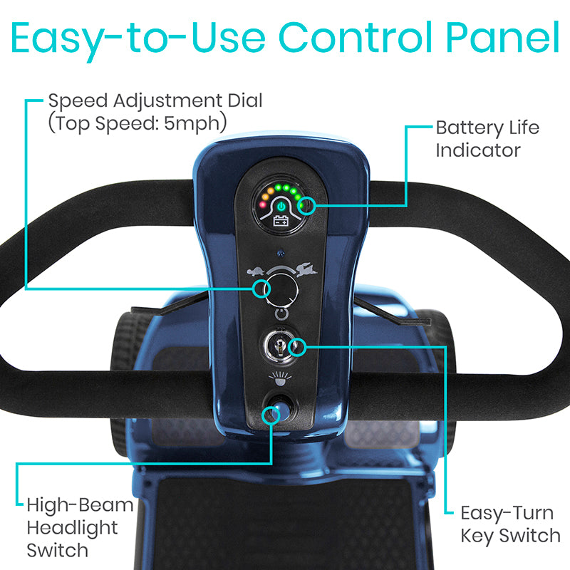 Vive Health Series A 4-Wheel Electric Mobility Scooter MOB1053