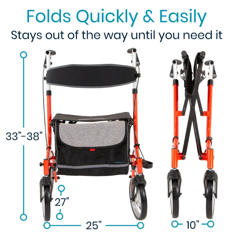Vive Health Everglide Rollator (Model S) MOB1057